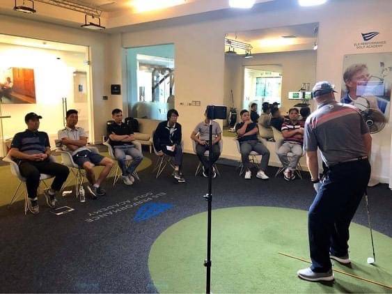 Vderberg Golf at a teaching seminar in Asia